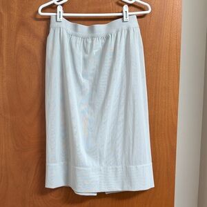 Tibi mesh light grey skirt size small